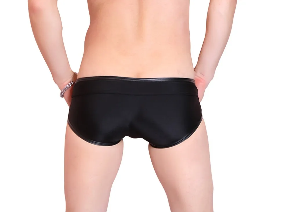 Мужские сексуальные шорты с низкой посадкой черные эластичные летние Стильные |