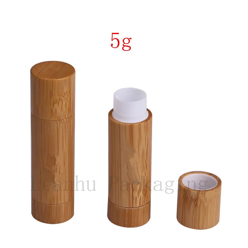 Makeup bamboo design empty lip gross container lipstick tube DIY cosmetic containers, lip balm tubes, bamboo lip stick tubes