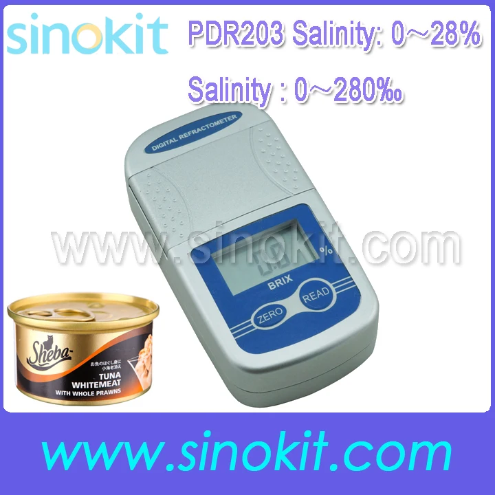 Профессиональный пищевой радиочастотный рефрактометр 0 28% PDR203|digital