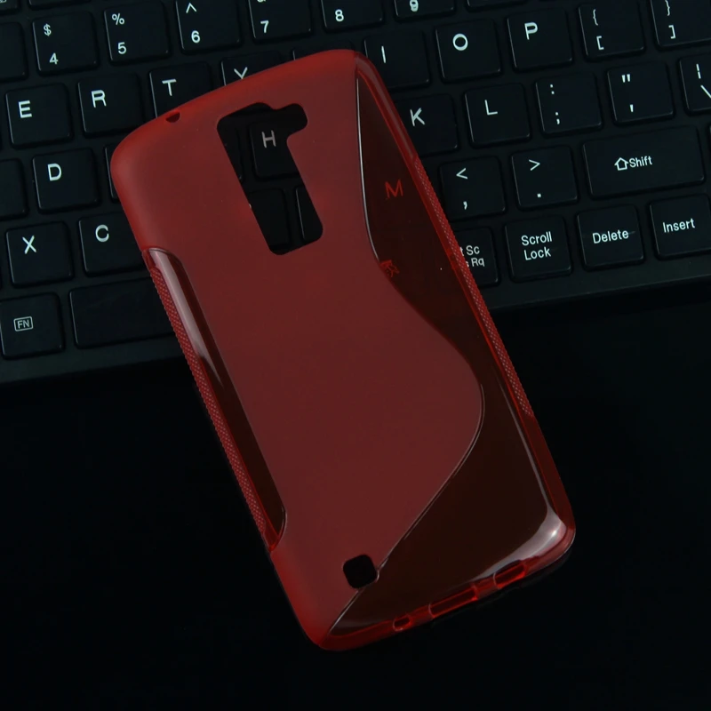 Для LG K8 K350 ультратонкие мягкий S линии ТПУ прозрачной силиконовой резины