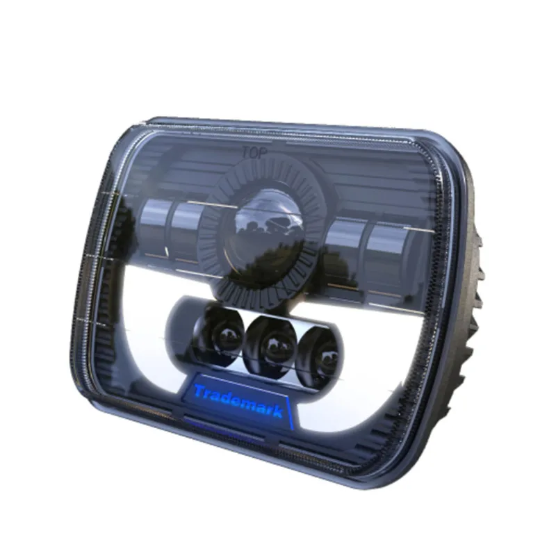 Пара светодиодных фар 7x6 дюймов s H4 светильник Jeep Wrangler YJ Cherokee Comanche 5x7 светодиодный