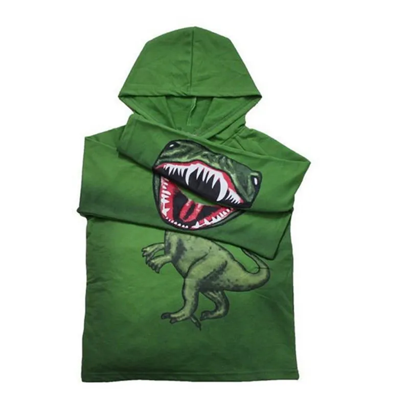 Детский Повседневный свитер с 3D принтом динозавра толстовки длинными рукавами