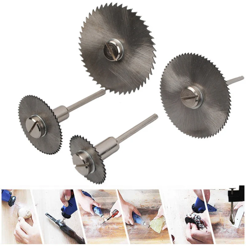 

HSS Circular Saw Blades Wood Cutting Discs Rotary Blades Tool Mandrel Set SLC88