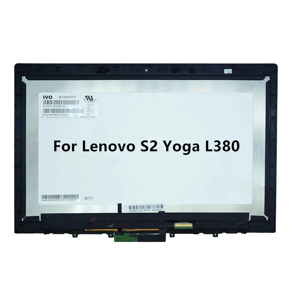 ЖК-дисплей для lenovo L380 02DA316 ЖК-экран M133NWF4 с рамкой/ободком