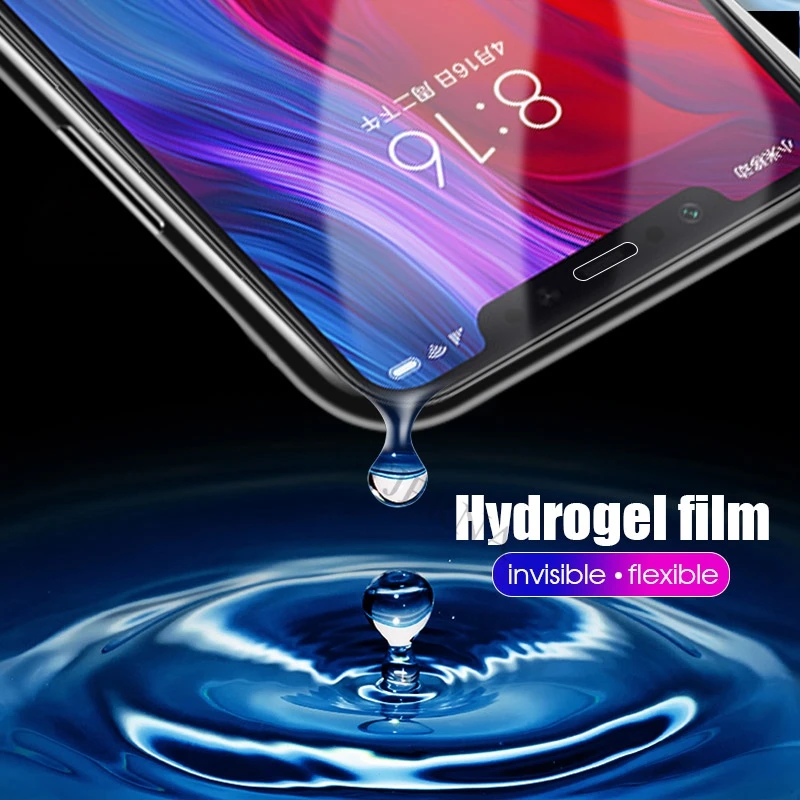 9D ультра тонкая HD Прозрачная мягкая Гидрогелевая пленка для Xiaomi Mi 9 SE 8 Lite A2 Pocophone F1