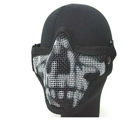

Deluxe Stalker Type Half Face Metal Mesh Protector Mask Ghost