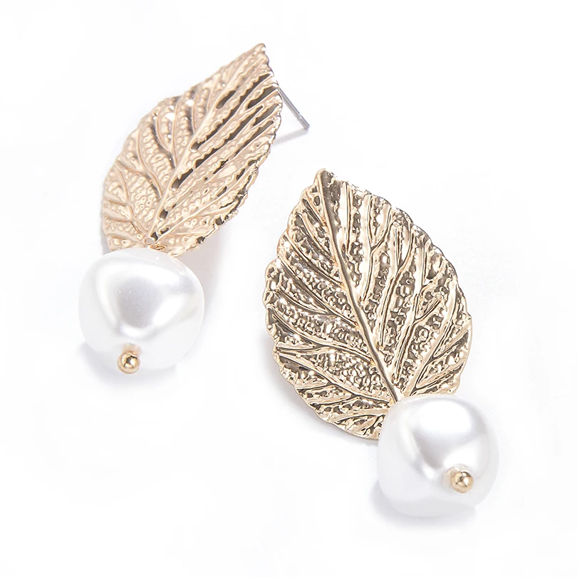 Модная белая подвеска с круглой жемчужиной свадебные серьги для женщин