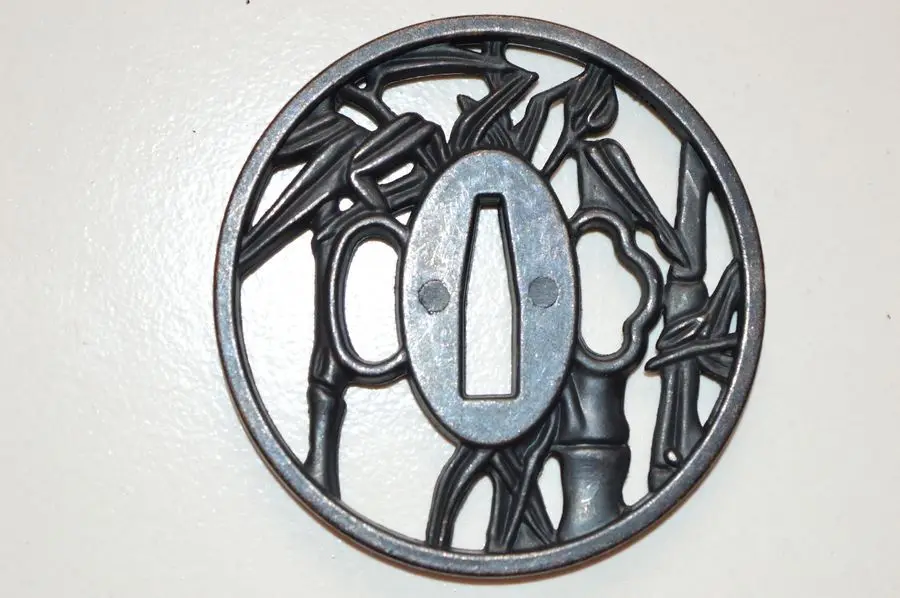 Чудесный Сплав Tsuba Guard для японского Tsuba самурайский меч катана Guard Wakizashi хороший - Цвет: T-18