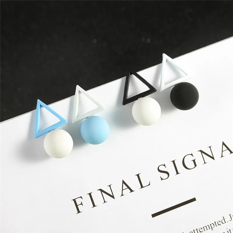 Личностный треугольник сфера серьги-гвоздики простые геометрические