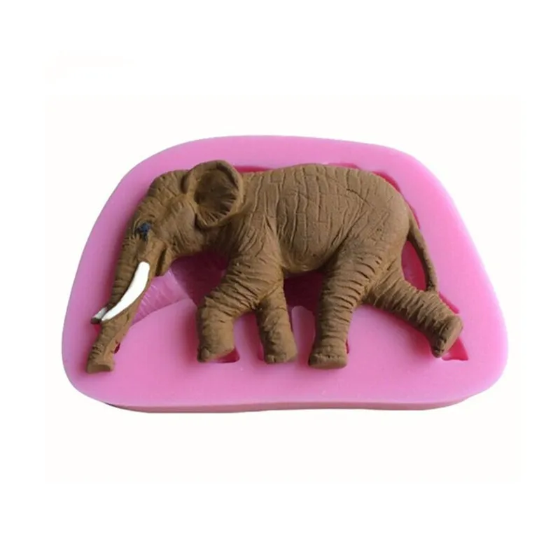 Силиконовая форма Aouke Elephant a сделай сам для помадки торта желе сухой пекарская