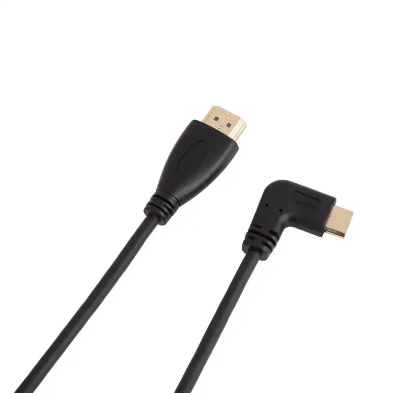 3 HDMI к прямым углом Mini HDMI Micro Hdmi витая пружина гибкий кабель с ПВХ изоляцией V1.4 DSLR HD видео кабели - Цвет: 3