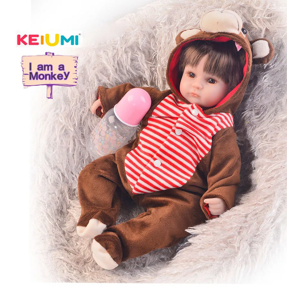 KEIUMI Косплей обезьяна Reborn Baby куклы для детей Playmates 17 'ས см Модная Кукла кукла PP