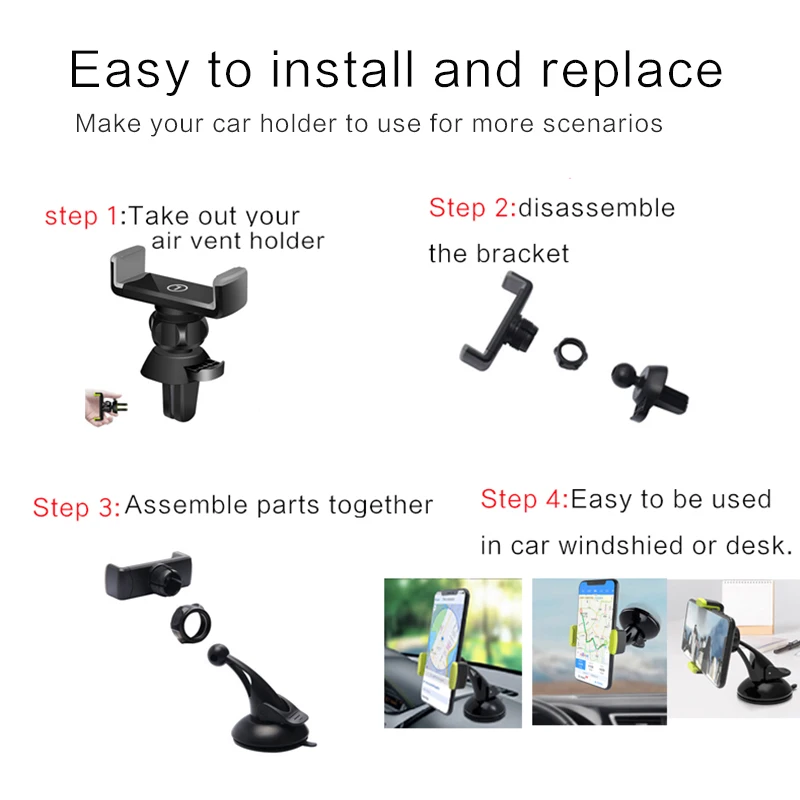 Car Mobile Phone Holder Stand Accessories Suction Cup Base for GPS Universal Sucker in Windshield | Мобильные телефоны и