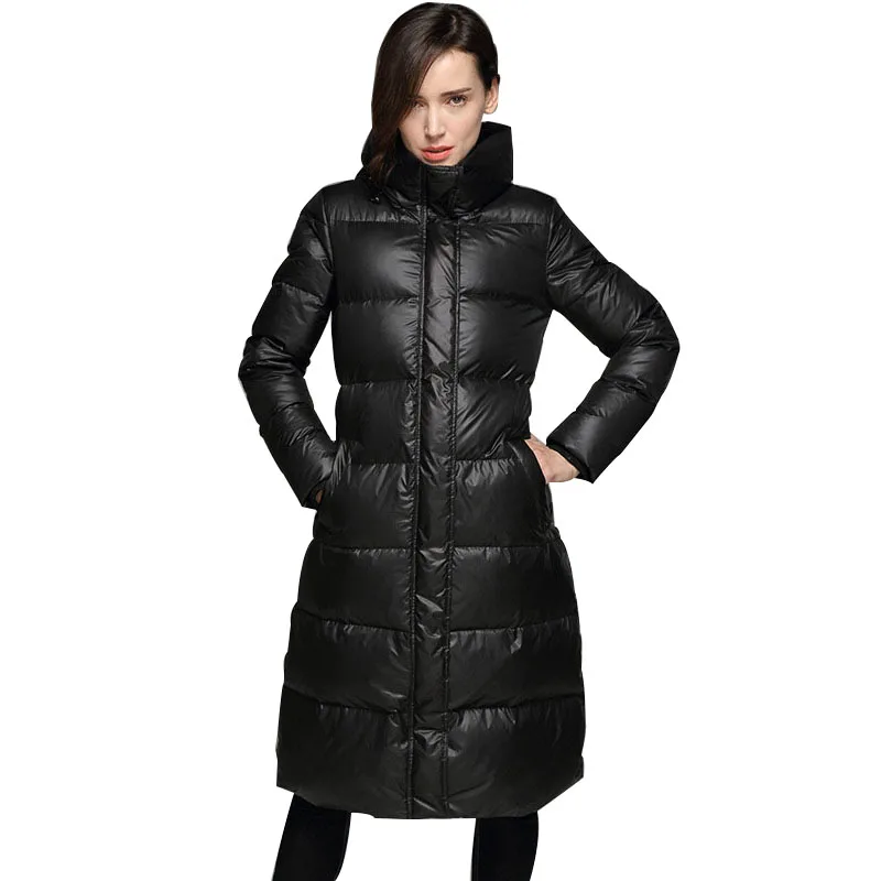 Winter Down Coat 90% White Duck Down Women Jacket 2019 New Women's Fashion Warm Thick Hooded Long Coats Parka Waterproof