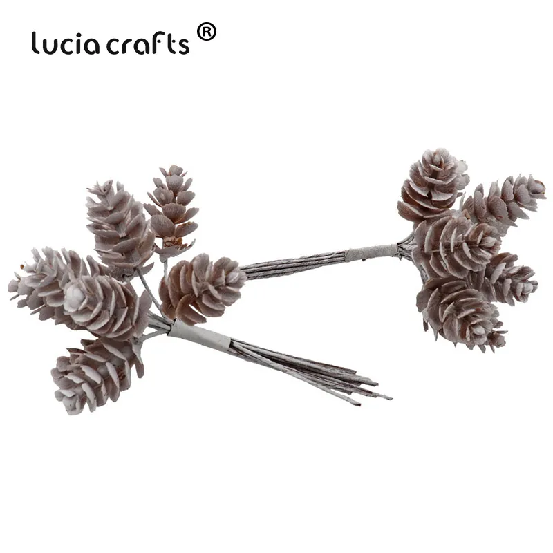Lucia crafts 1 Набор/партия букет из СОСНОВЫХ ШИШЕК для рождественского декора венок ручной работы ГИРЛЯНДА цветочное Ремесло Искусственные растения A0801