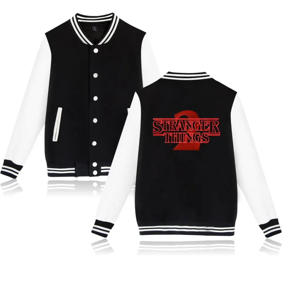Stranger Things Season 2 Jacket Funny TV Clothing Men Women Baseball Uniform | Мужская одежда