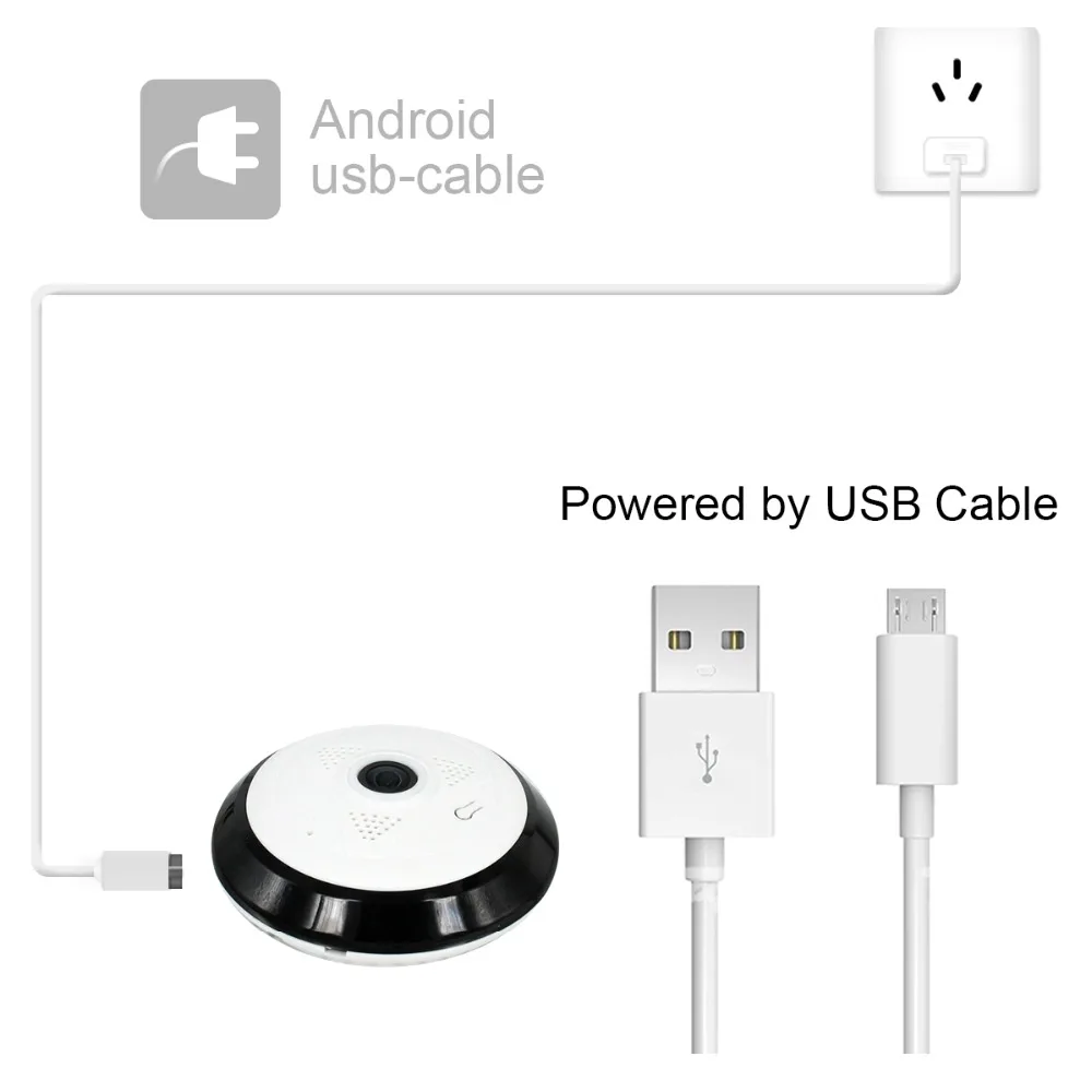 ANRAN 960P Wifi камера 360 градусов панорамная камера Домашняя безопасность двухсторонняя аудио ночное видение рыбий глаз камера наблюдения