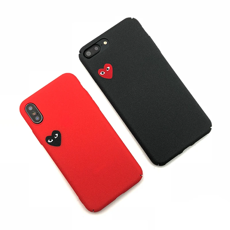 Любовь Игра CDG Comme des Garcons матовый чехол для Apple iPhone 6 S Plus 7 plus Coque 8 X 10 XR XS Max 360