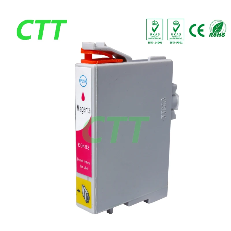 6 шт. совместимый для T0481 T0486 Epson Stylus Photo R200 R220 R300 R300M R320 R340 RX500 RX600 RX620 с чип |