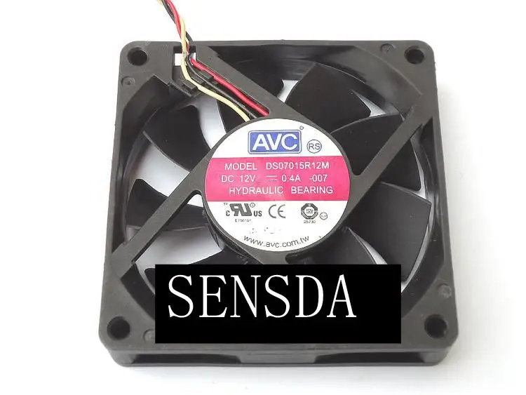 Оригинальный вентилятор для охлаждения процессора AVC DS07015R12M 3 провода контроль