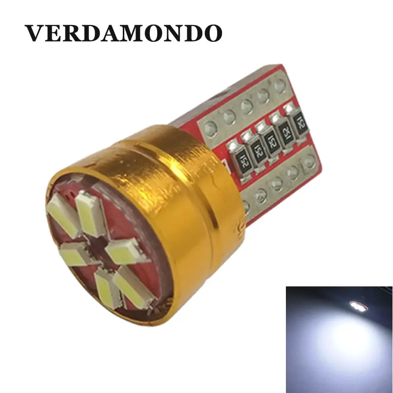Яркая CAN шина без Ошибок T10 W5W светодиодный 3014 6 SMD сигнальные огни внутренняя