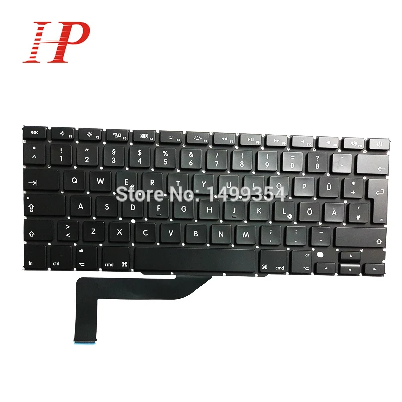 5 шт./лот для Macbook Pro Retina 15 4 ''A1398 Германия/Немецкий GR клавиатура MC975 MC976 ME664 ME665 ME293