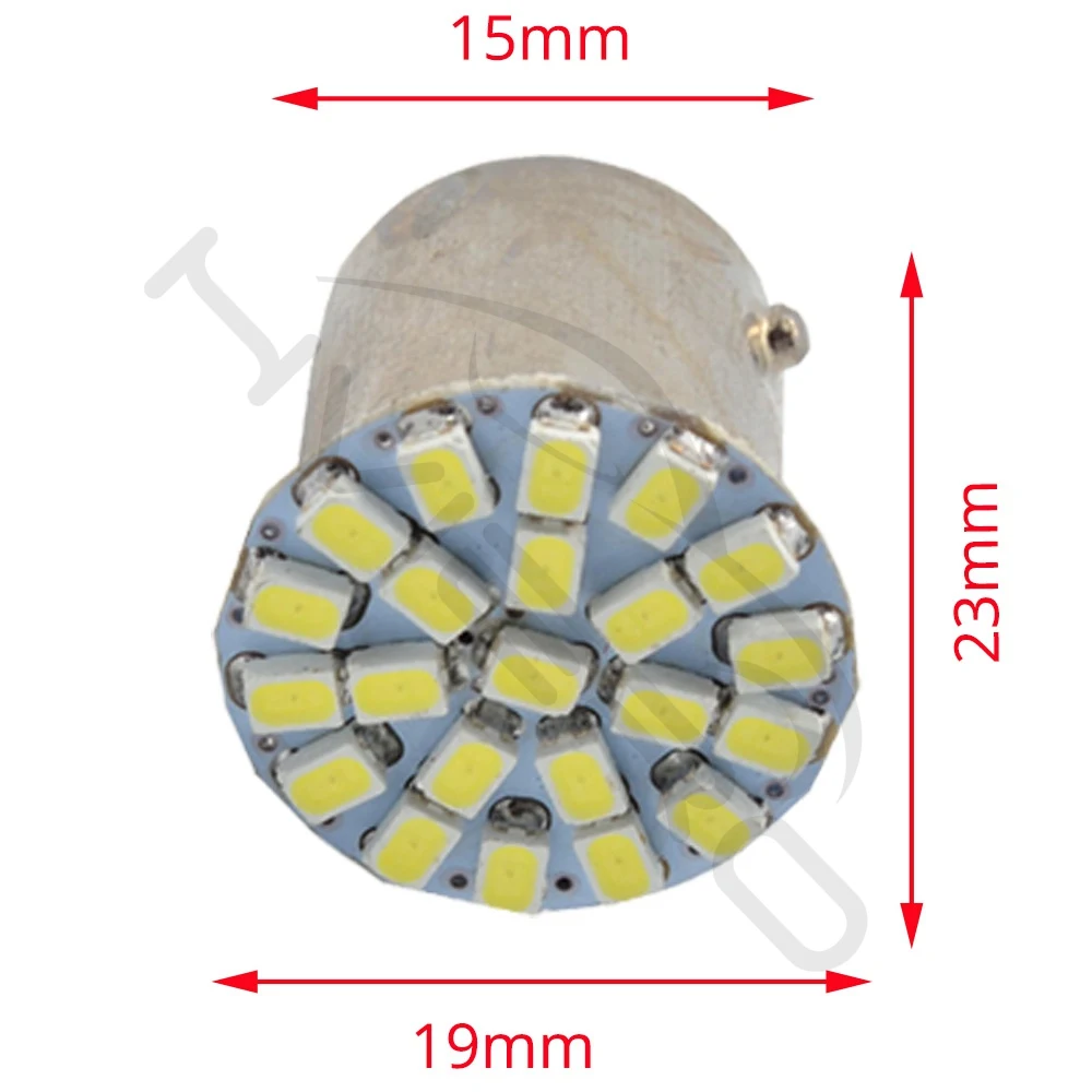 2X 1157 BAY15D 1156 BA15S 22SMD Белый Автомобильный светодиодный светильник с поворотом