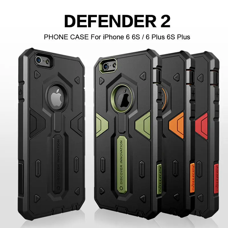 Для iPhone 6, iPhone 6 Plus, чехол Nillkin Defender 2, роскошный ТПУ+ PC, Прочный Гибридный чехол для телефона, чехол s для Apple iPhone 6S Plus