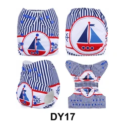 DY17 {AnAnBaby} горячая распродажа Новые тканевые подгузники многоразовые моющиеся тканевые подгузники - Цвет: DY17