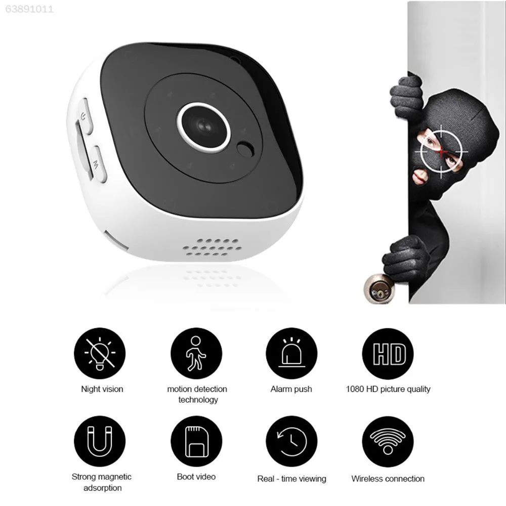 Мини камера Wifi IP HD ночное видение 1080P видеокамера Android открытый DVR DV 140 градусов