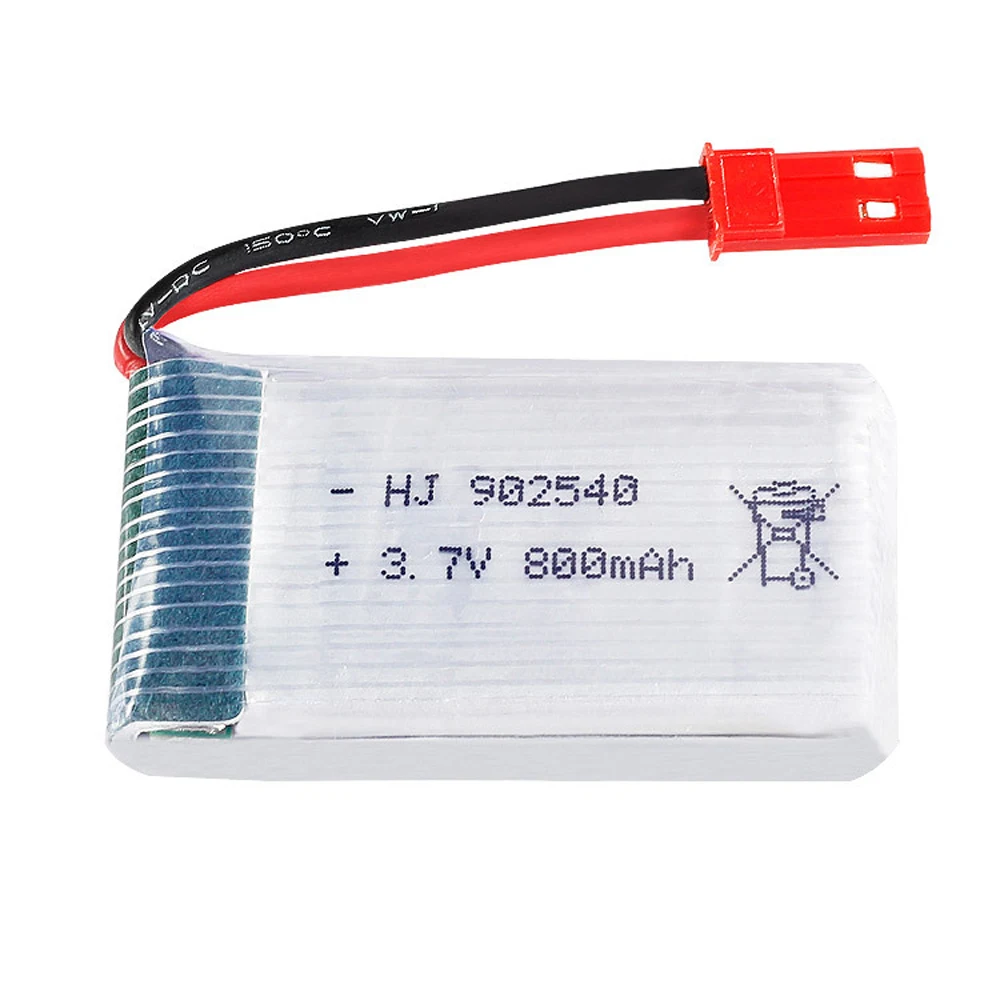 5 шт./лот lipo батарея для MJX X400 X300C X800 3 7 V 800mAh части квадрокоптера RC Drone JST plug 902540 1S