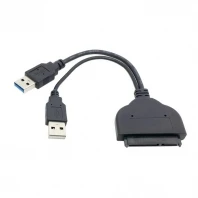 Переходник с USB 3 0 на SATA 22pin 2 5 дюйма для жесткого диска в 1 комбинированный