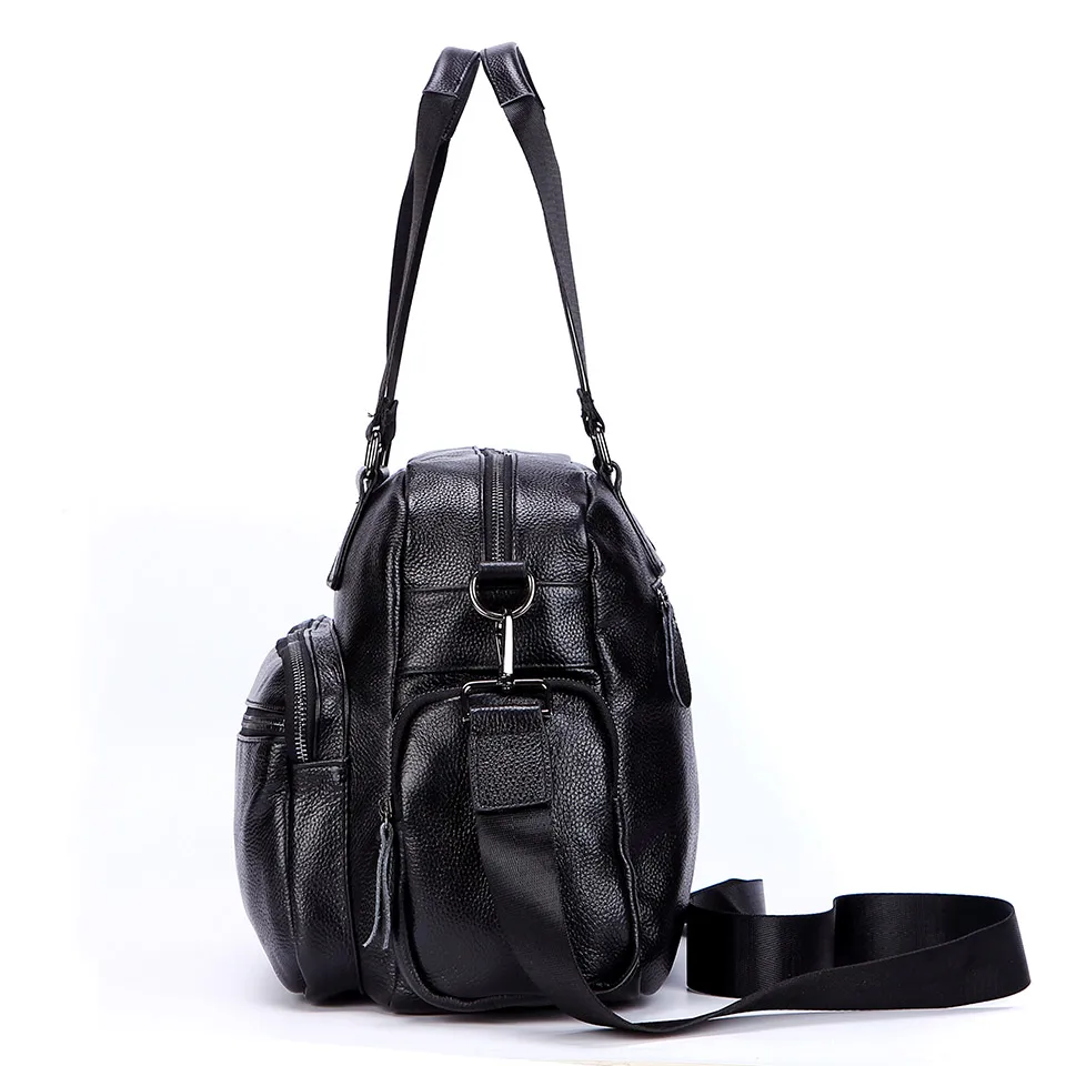 large 100 genuine leather travel bag men cowhide leather handbags male large travel messenger bags mens office busienss bags free global shipping