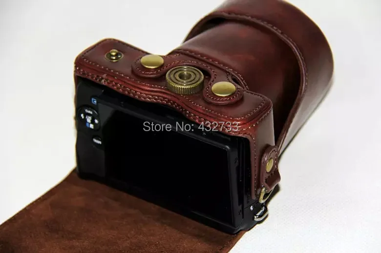 Чехол Ocotex из искусственной кожи для камеры Canon EOS M10 M100 15-45 мм 5 цветов