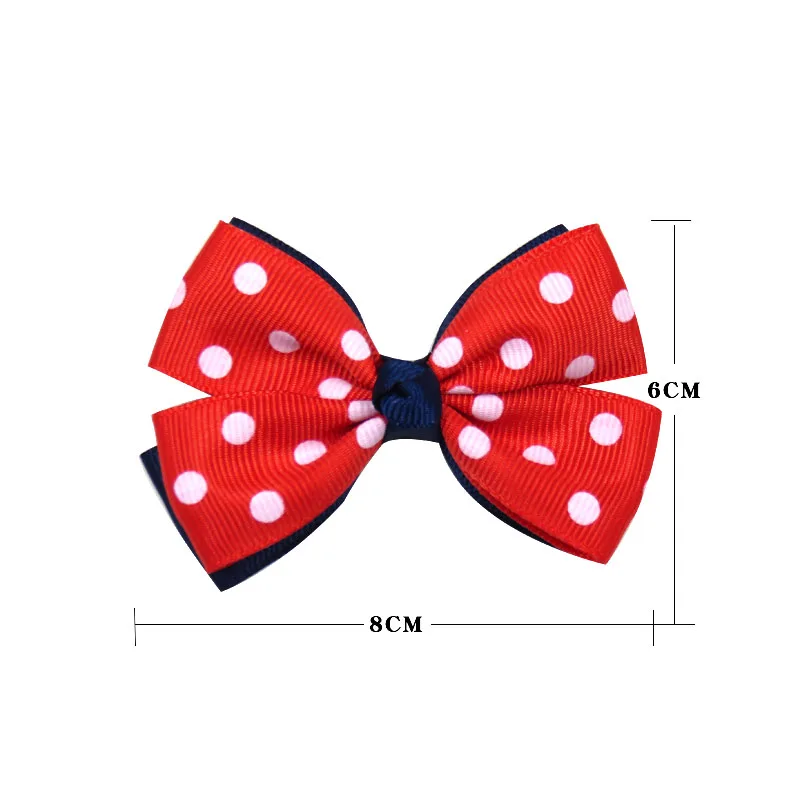1 шт. новинка милые эластичные резинки для волос в двойной горошек зажим девочек