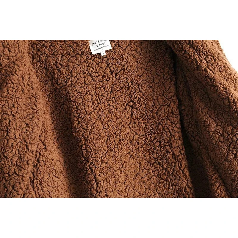 

2020 Casual wool blend winter coat women Hooded large sizes warm long coat female autumn Female Double-sided wear outerwear