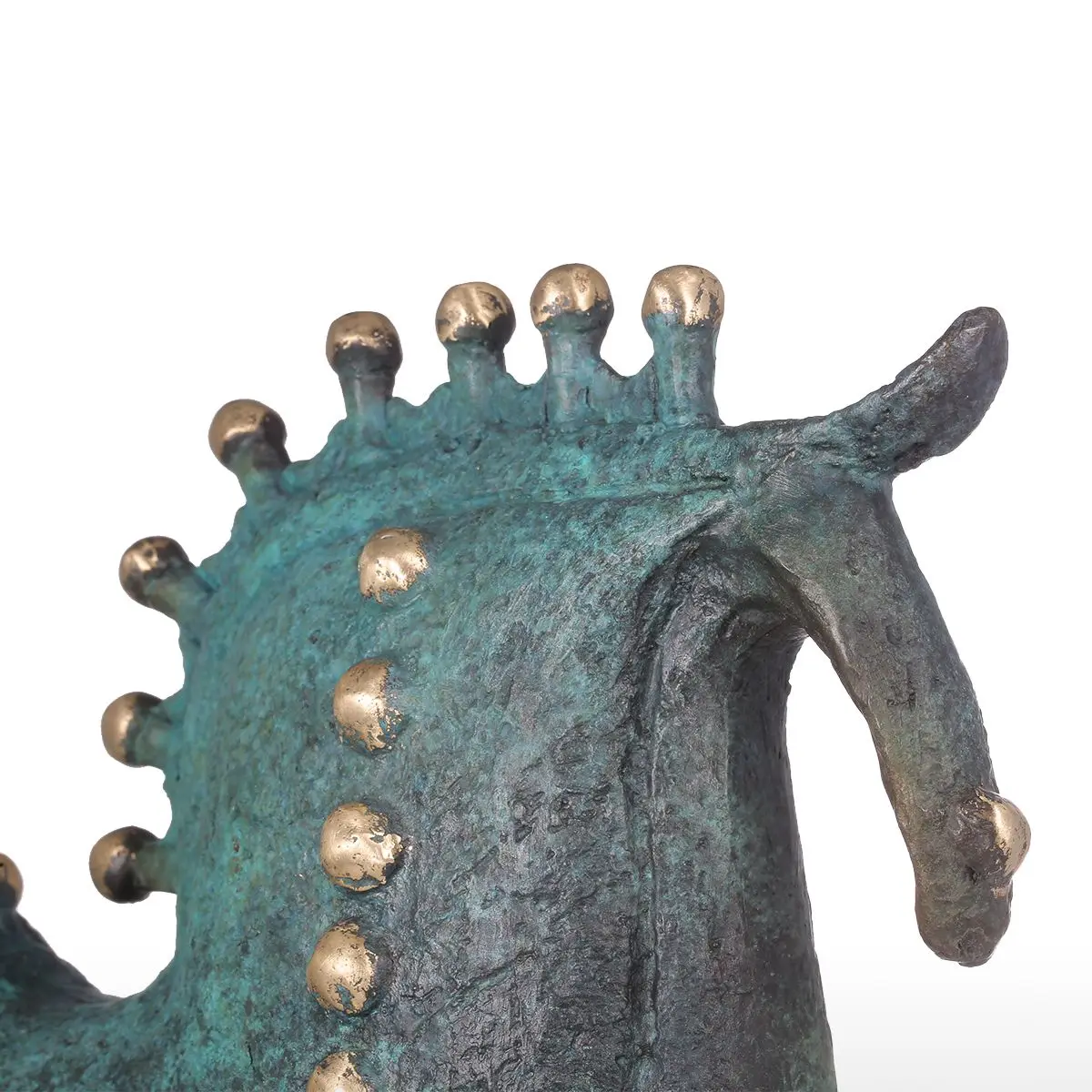 Tooarts Большая бронзовая скульптура лошади абстрактный дизайн стиль Современное