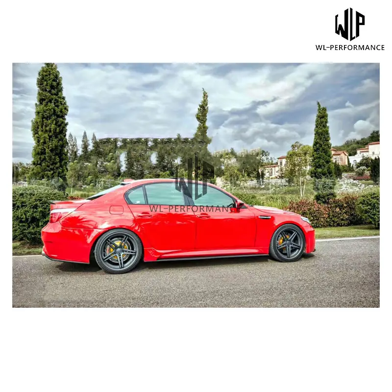 E60 Car Body Kit PP неокрашенный передний и задний бампер боковая юбка углеродное