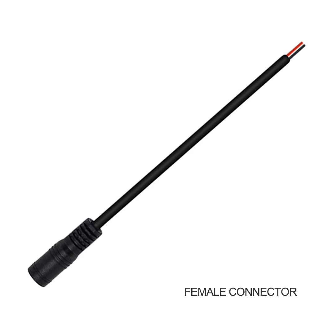 FEMALE DC 5 шт. 2PIN светодиодный разъем 10 мм ширина Угловой кабель DC Разъем Пайка для светодиодные ленты светильник 5050 5630 5730 - Цвет: FEMALE DC
