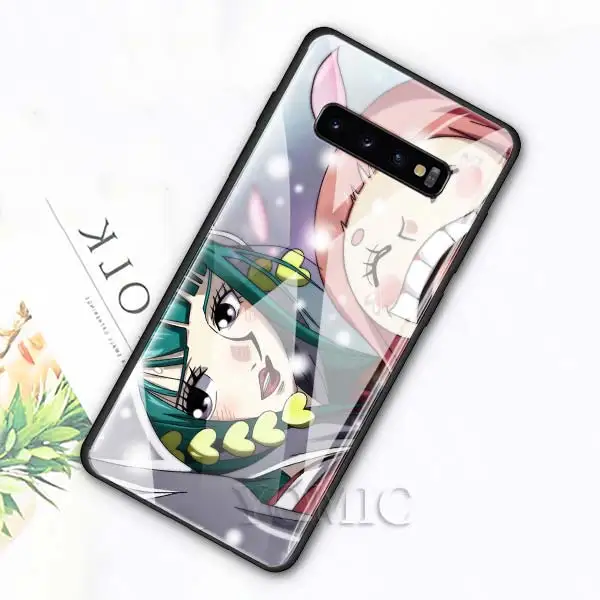 014 Чехол из закаленного стекла для samsung Galaxy S10e S10 S8 S9 Plus Note 9 10 A50 A70, чехол для телефона с Аниме one piece Luffy Zoro, роскошное стекло - Цвет: 014