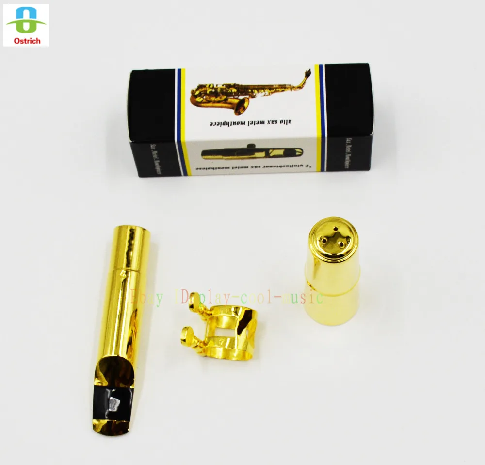 Gold Plated Jazz Metal Mouthpiece for Tenor Saxophone Bb Sax Size 5-12 | Спорт и развлечения