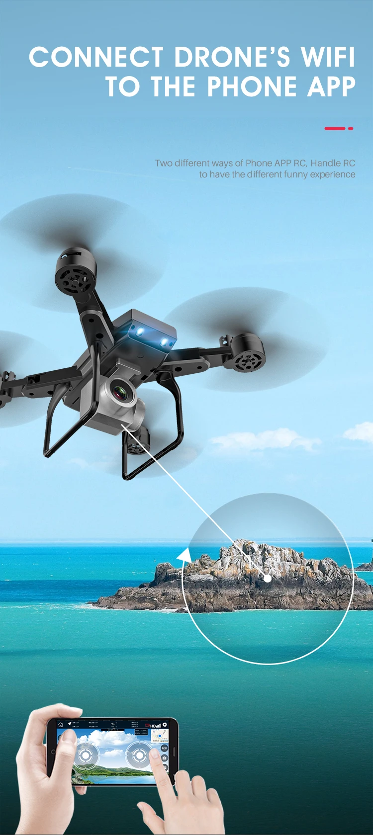 KY606D RC складной Дрон Квадрокоптер 20 минут полета FPV Вертолет с 0.3MP 1080P 4K HD Wifi камера