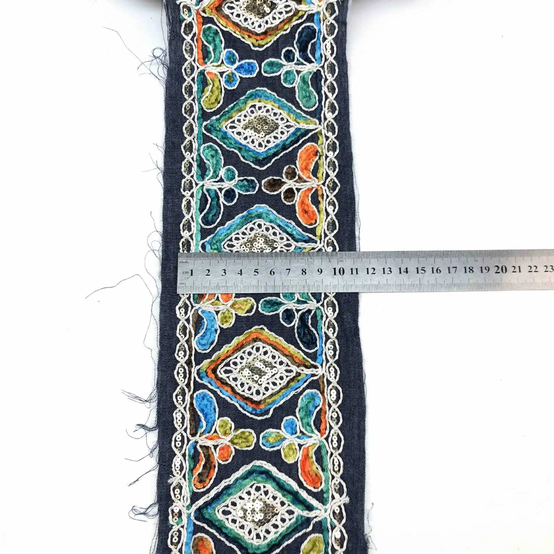 10Yards Width 10cm Sequin Embroidery Lace Trim Clothing Ribbon Accessories | Дом и сад