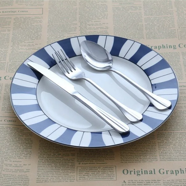 3 шт./компл. набор ложка и вилка из нержавеющей стали Германия столовые приборы