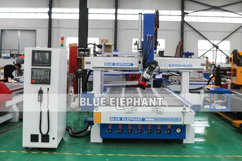 4 осевой фрезерный станок с ЧПУ вращающимся шпинделем Blue Elephant карусель ATC1530|Фрезы