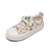 girls sneakers cute pineapple strawberry print baby shoes kids canvas shoes rubber sole boy shoes kids spring summer sneakers