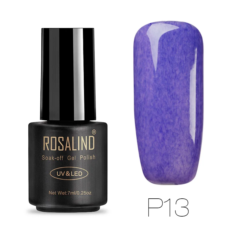 P13 ROSALIND 7 мл Лак для ногтей искусственный мех эффект P01-26 гель лак для ногтей Дизайн ногтей УФ светодиодный отмачиваемый гель белый лак набор для маникюра - Цвет: P13