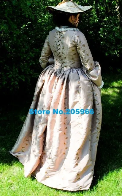 Изготовленное на заказ платье в стиле рококо 18-го века 1700s Marie Antoinette наряд для