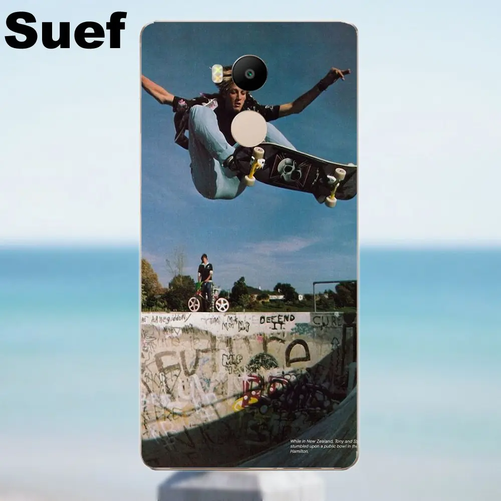 Suef For Xiaomi Redmi 4 3 3S Pro Mi3 Mi4 Mi4i Mi4C Mi5 Mi5S Mi Max Note 2 Soft TPU Protective Tony Hawk Skateboard Legend | Мобильные