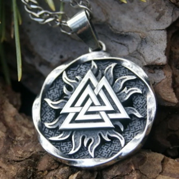 Lanseish10 шт Valknut подвеска с символикой викингов колье кулоном в стиле скандинавский